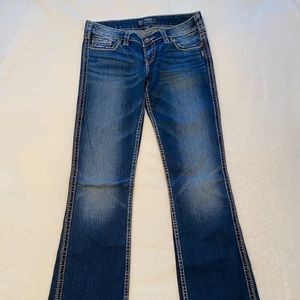 Sliver jeans woman’s W28/L35 Frances 18”